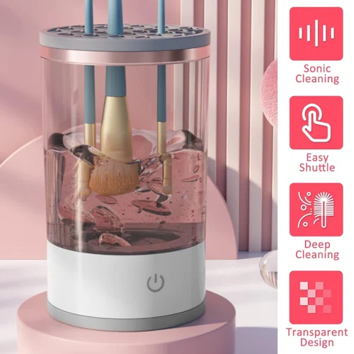 Portable Electric Makeup Brush Cleaner Machine USB Make up Brush Cleaner Machine – image 3