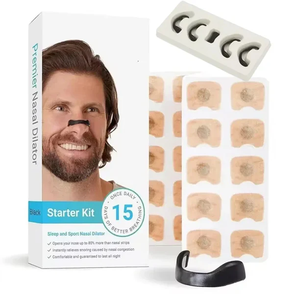 Magnetic Nose Strips,Sleepco Nasal Dilator Starter Kit / Next-Gen BreathIn