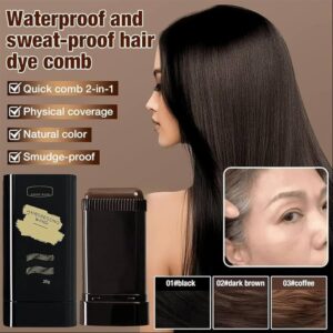 Water And Sweat Proof Hair Comb Dye Long Lasting Easy To Use Safe And Effective