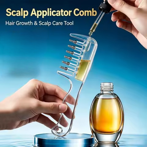 7 Teeths Scalp Massage & Relaxing Comb with Rolling Balls