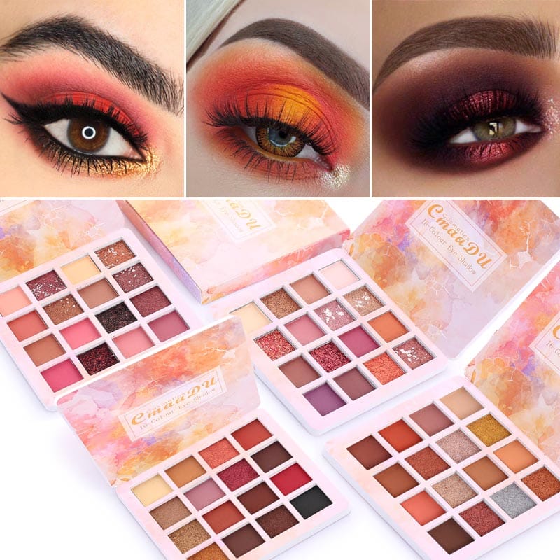 16 Color Eyeshadow Makeup Palette Matte & Shimmer Powder Eye Shadow Kit – image 2