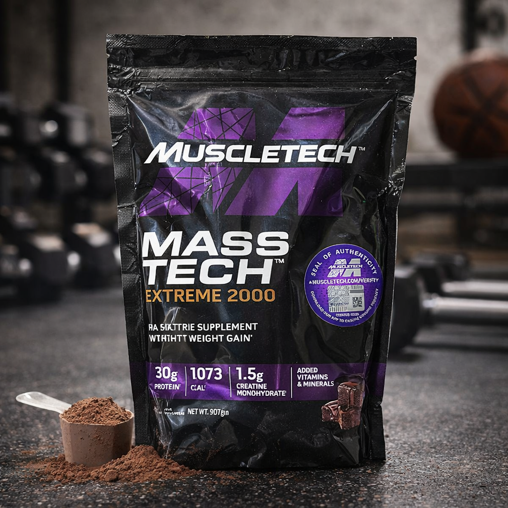 Muscletech Mass Tech Extreme 2000 Dietary Supplement Heavy Weight Gainer – image 3