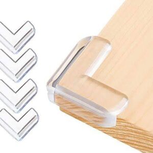 Pack Of 4 Transparent Silicon Table Corner Protector