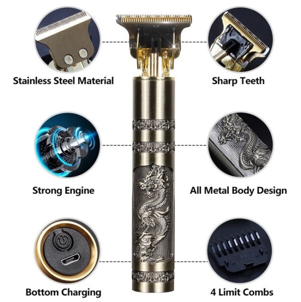 T9 (Metal ) TRIMMER Professional Hair and Beard Trimmer – image 3