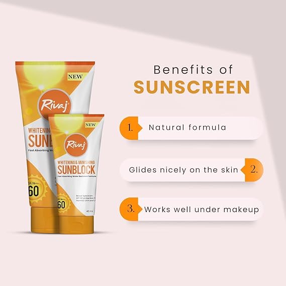 Rivaj Whitening & Vanishing Sunblock SPF 60 – image 2