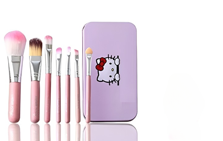 07 PCs Kitty Style Brushes Makeup Brush Set
