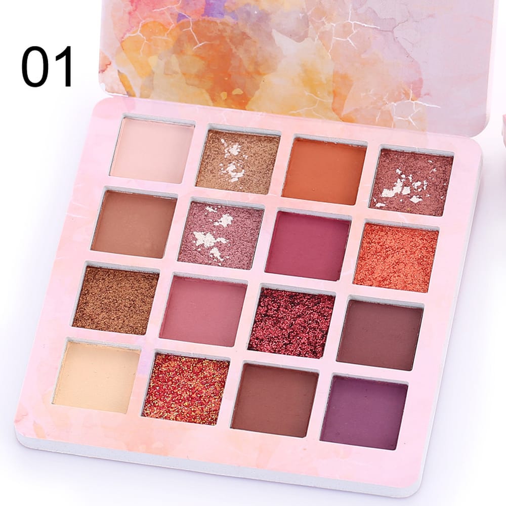 16 Color Eyeshadow Makeup Palette Matte & Shimmer Powder Eye Shadow Kit – image 3
