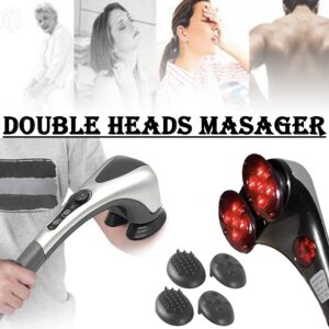 Blue Idea Full Body Handheld Double Head Massager With Infrared Heat Technology