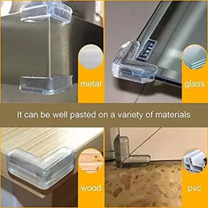 Pack Of 4 Transparent Silicon Table Corner Protector – image 2
