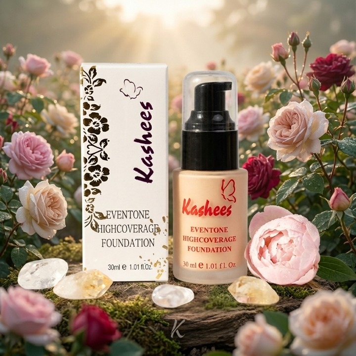 Kashee’s Eventone High Coverage Foundation 30ml Long Lasting Smooth Finish – image 2
