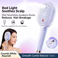 Electric Spray Retractable Air Cushion Comb - Random Color – image 2