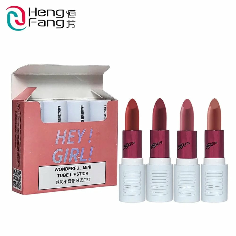 Hey Girl 4 Pcs Lipstick Set Creamy Multicolor Lipsticks – image 2
