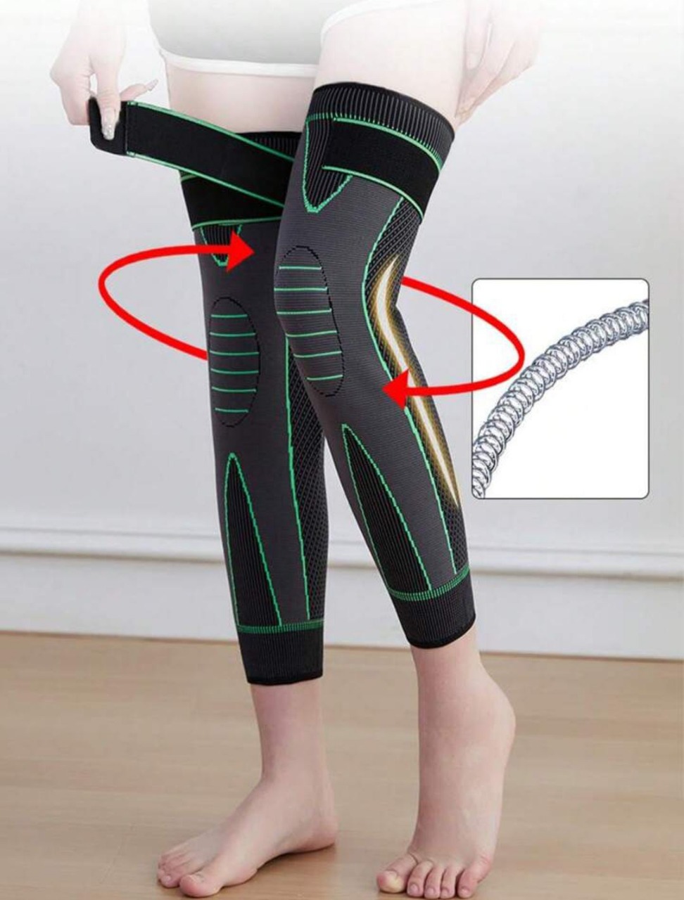 1 Piece Adjustable Compression Knee Support Brace – image 3