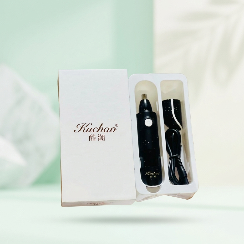 Kuchao Imported Electric Nose Hair Trimmer with Digital Display – image 2