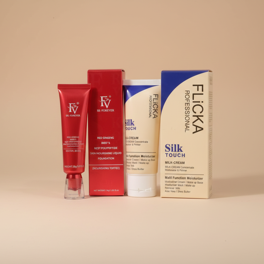 Flicka 2-In-1 Makeup Deal – Primer (60g) + Foundation (30g) Combo – image 2
