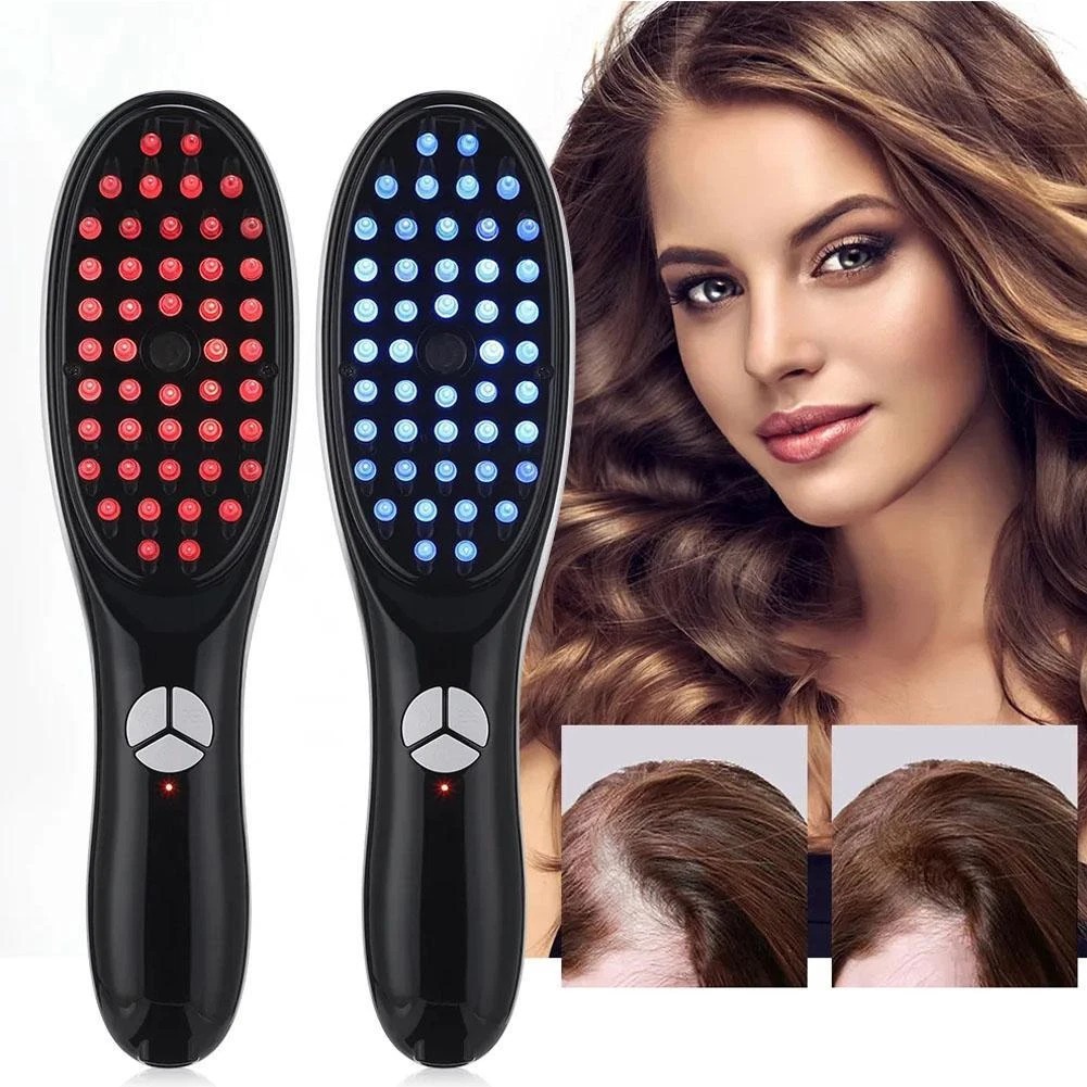 Electric 3D Scalp Massage Comb with Steam Spray & Red Blue Light Therapy – image 2