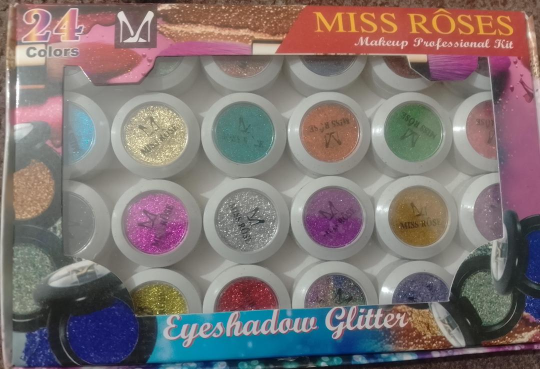 Miss Rose Multicolor High Pigmented Glitter Shimmer Eyeshadow Palette Set – image 3