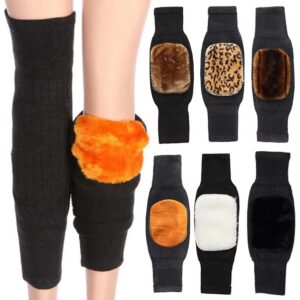 Unisex Women Men’s Cashmere Wool Knee Brace Pads