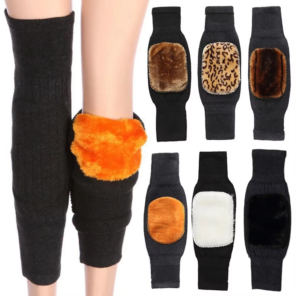 Unisex Women Men’s Cashmere Wool Knee Brace Pads