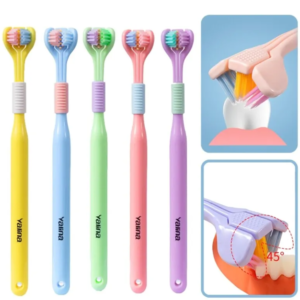 Three-Sided Soft Hair Toothbrush