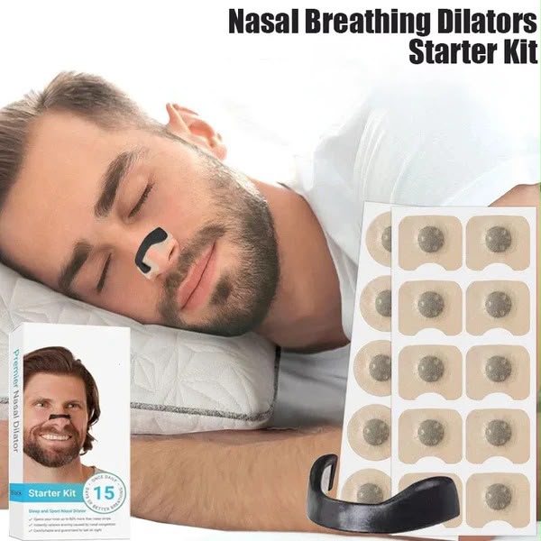 Magnetic Nasal Dilator Nose Opener Clip Strip for Breathing & Snoring Relief