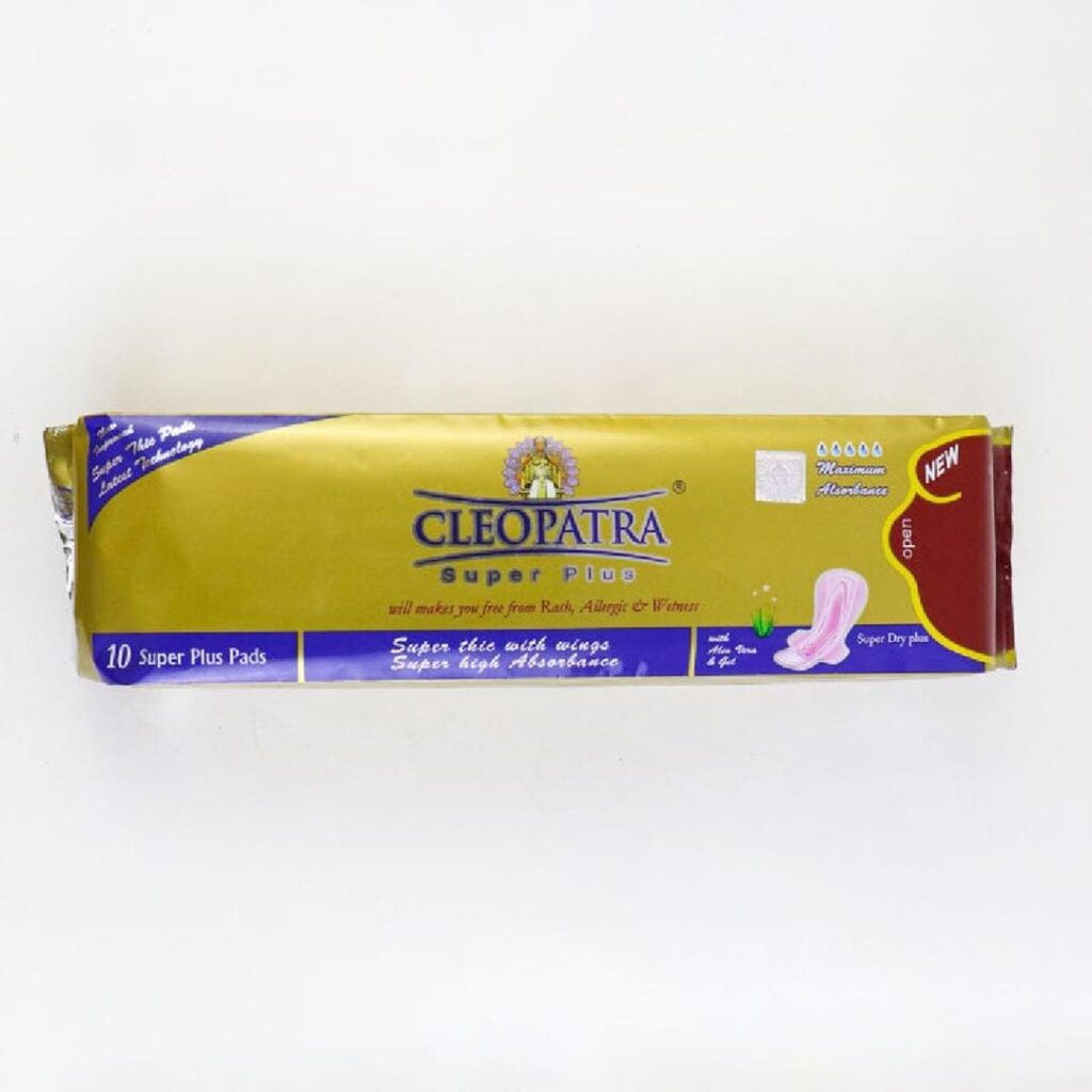 Cleopatra Super Plus Sanitary Pads – Pack of 10 Maxi Thick Pads