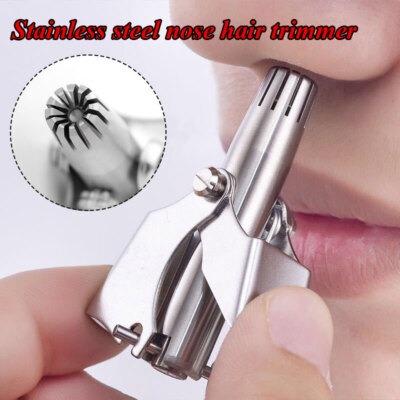 Mini Portable Stainless Steel Nose Hair Trimmer – image 3