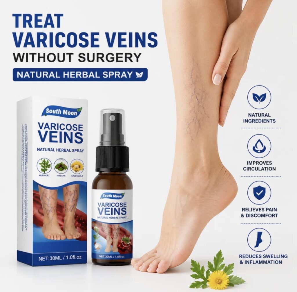 Natural Herbal Varicose Veins Spray South Moon Vein Care Spray 30ml Soothing