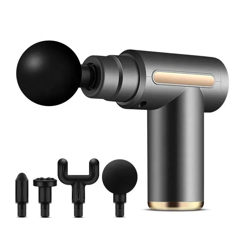Portable Rechargeable Deep Tissue Massage Gun With Multiple Massage Heads