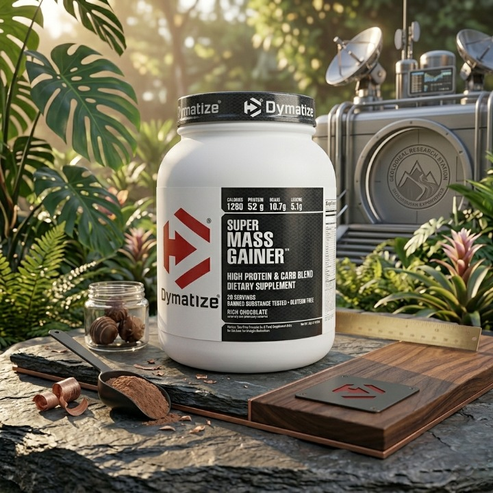 Dymatize Super Mass Gainer Rich Chocolate Flavor High Calorie Protein Powder – image 2