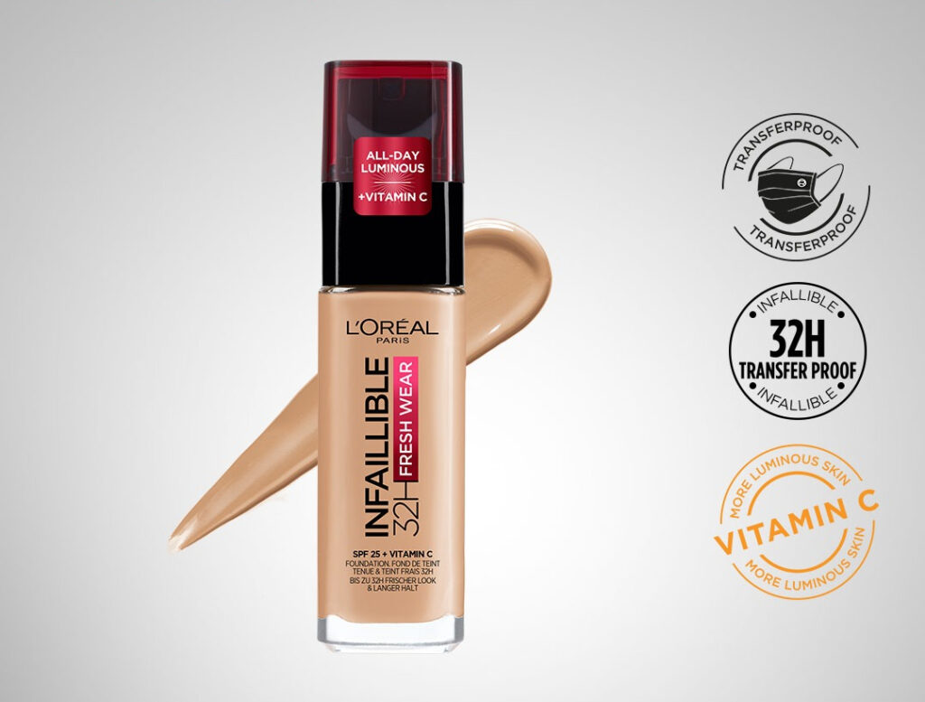 L'Oréal Paris Infallible 32H Fresh Wear Foundation – Full-coverage