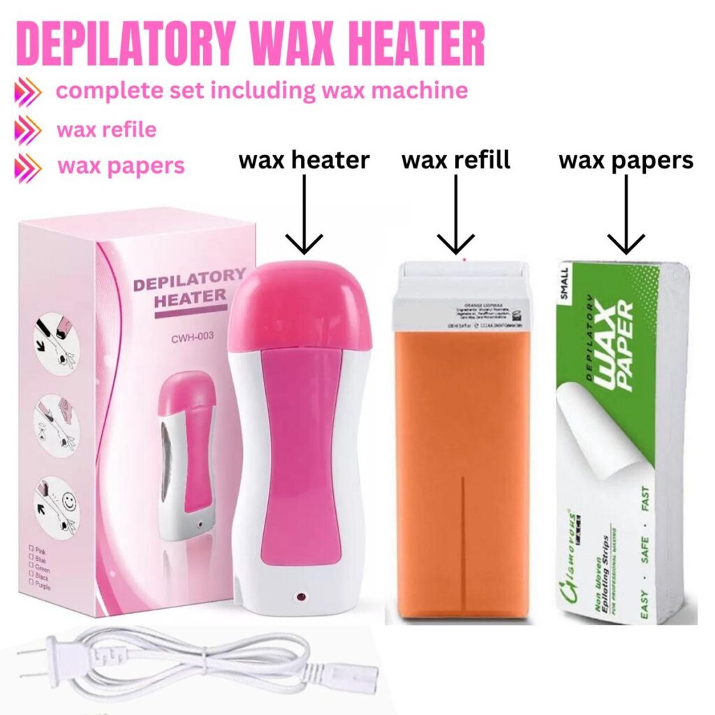 Depilatory Wax Heater Kit 3in1