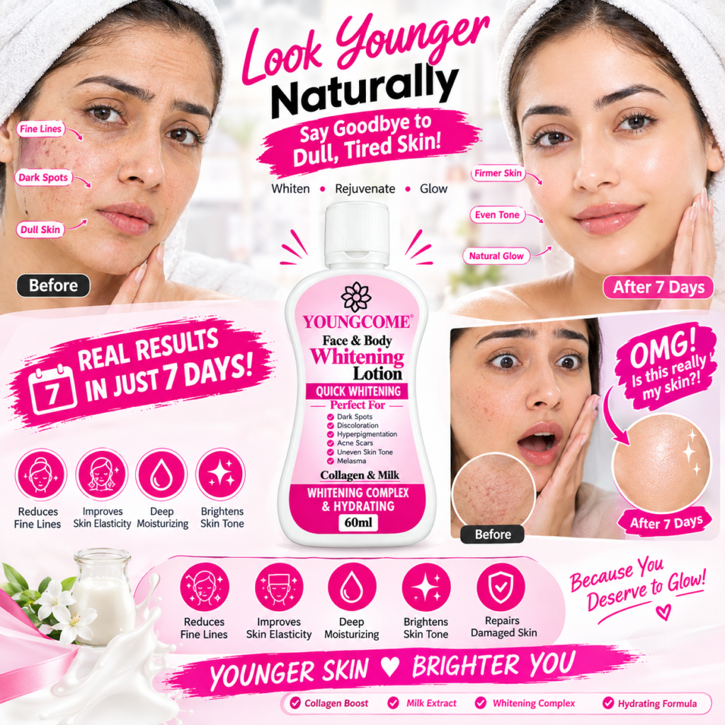 Youngcome Face & Body Whitening Lotion 60ml