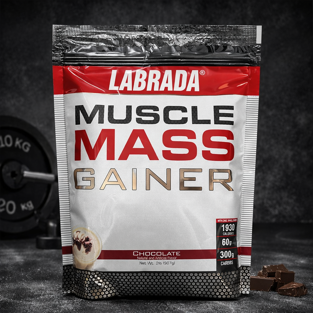 Labrada Muscle Mass Gainer Premium High-Calorie Shake – 2 LBS (907g) – image 2