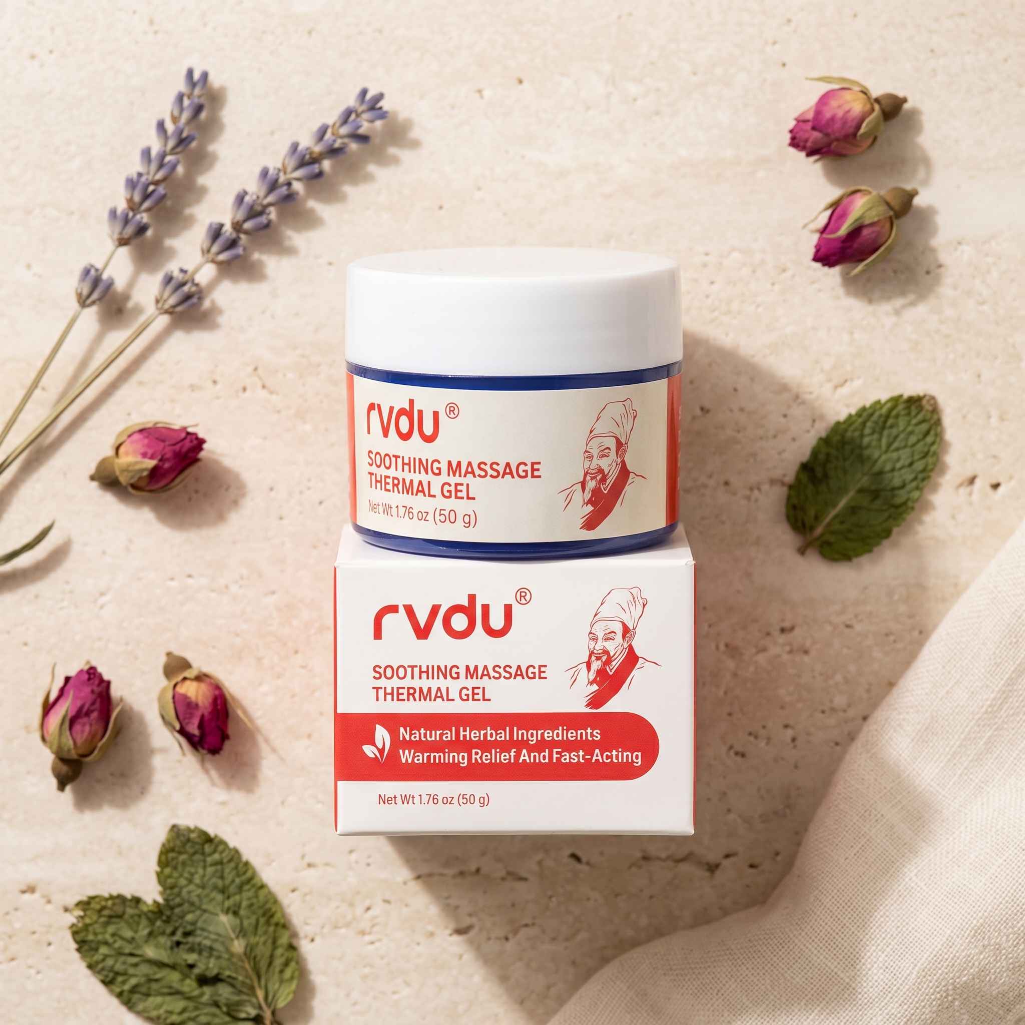 rvdu Soothing Massage Thermal Gel (50g) - Fast-Acting Herbal Relief – image 3