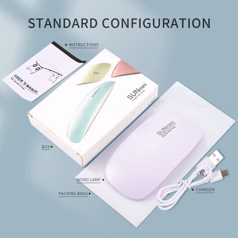 Mini Uv Led Nail Lamp Portable Gel Curing Lamp Pocket Size Compact Mini Nail – image 3