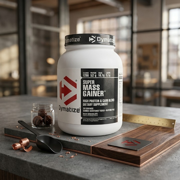 Dymatize Super Mass Gainer Rich Chocolate Flavor High Calorie Protein Powder