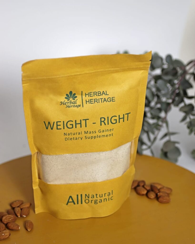 Weight-Right Natural Mass Gainer by Herbal Heritage