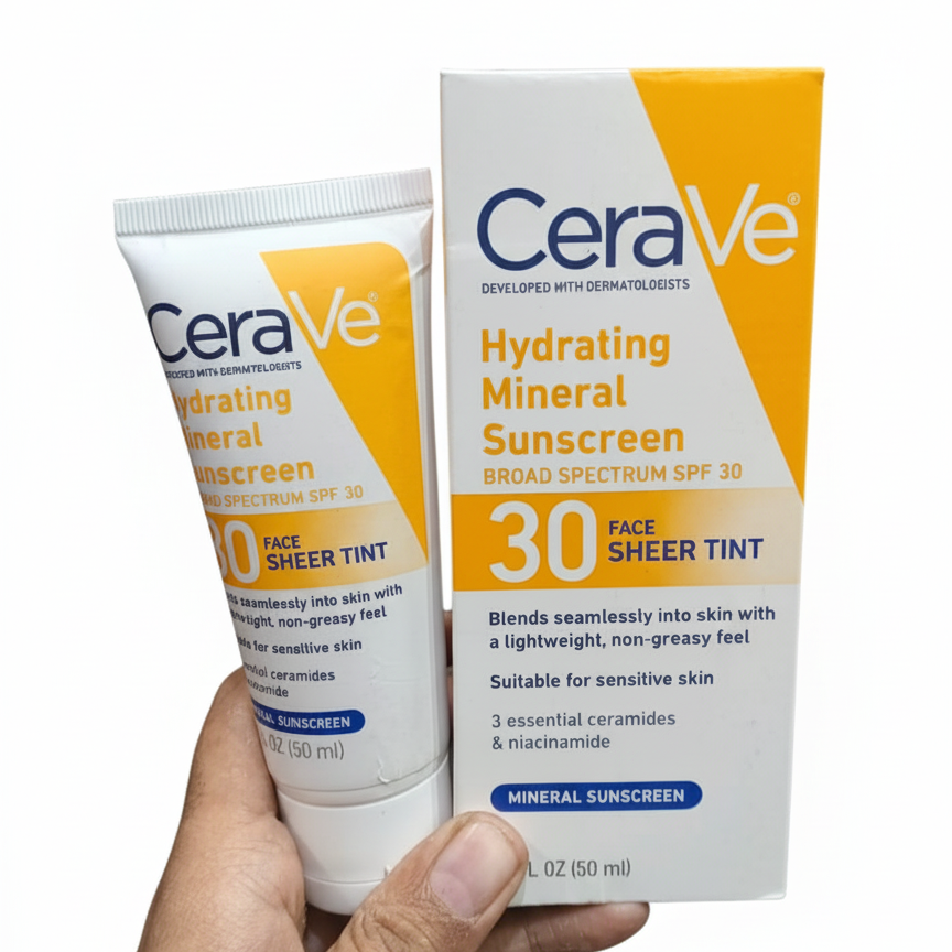 CeraVe Hydrating Mineral Sunscreen SPF 50