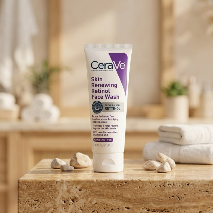 Renewing Retinol Face Wash with Ceramides & Hyaluronic Acid – 100ml – image 3