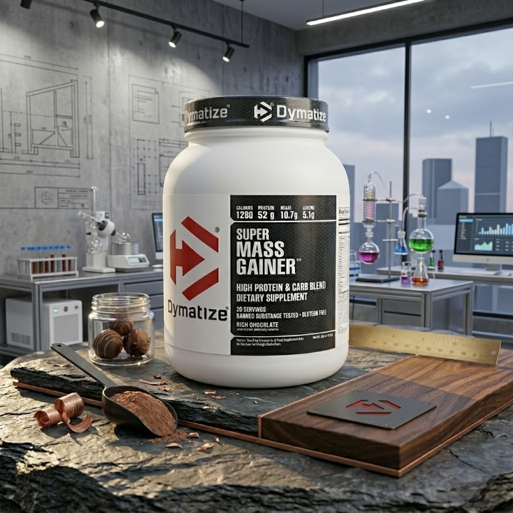 Dymatize Super Mass Gainer Rich Chocolate Flavor High Calorie Protein Powder – image 3