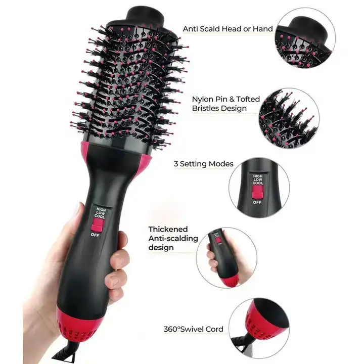 One Step Hair Dryer and Volumizer 3‑in‑1 Hair Dryer with Comb