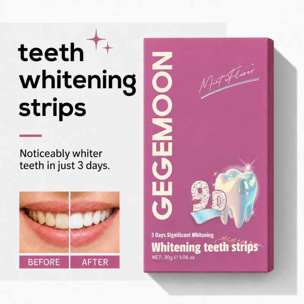 Teeth Whitening Strips 9D Advanced Professional Stain Removing Enamel Safe