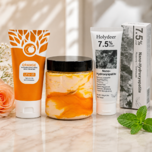 Premium Skincare Combo Zafrani Cream 500ml + Orange Gel 100g + Nano Toothpaste