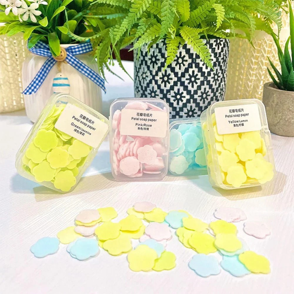 Soap Paper Disposable Bath Hand Washing Travel Foaming Scented Portable Mini