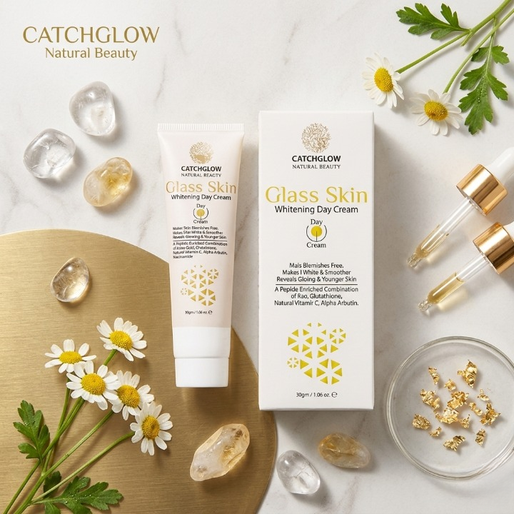 Catchglow Natural Beauty Glass Skin Whitening Day Cream 30g Radiant Glow