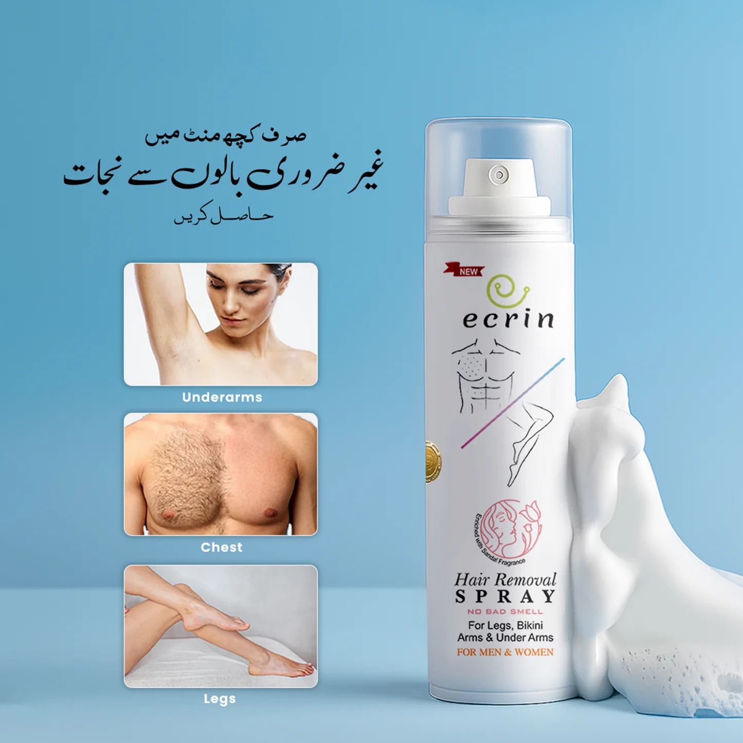New Ecrin Hair Removal Foaming Spray – image 3