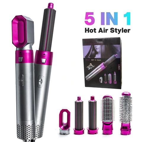 High Quality 5 In 1 Hair Styler Hot Air Brush Volumizer Straightener Curler