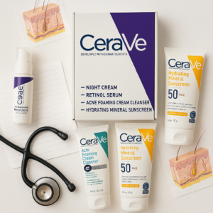 CeraVe Skincare Set – Night Cream – Retinol Serum