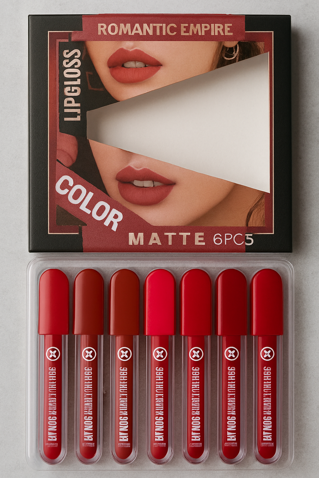 Romantic Empire Matte Lipgloss Set of 6 – High Pigment – image 3